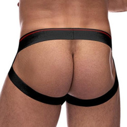 male power Jockstrap RETRO SPORT Noir-Rouge